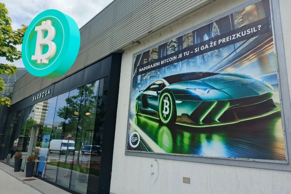 The Upgraded Bitcoin billboard at BTC City